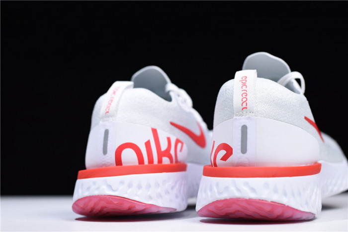 (image for) nike epic react flyknit white red AQ0067 800
